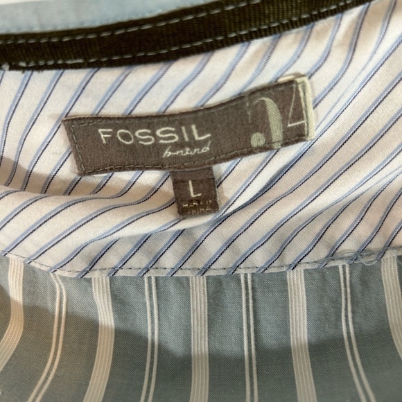 Fossil long sleeve button up blouse size L - Picture 5 of 9